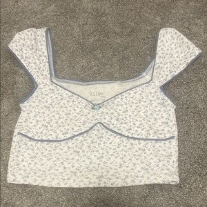 Pacsun Floral Crop Top